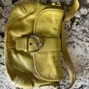 COACH 9248 Soho Buckle Bag Green Leather